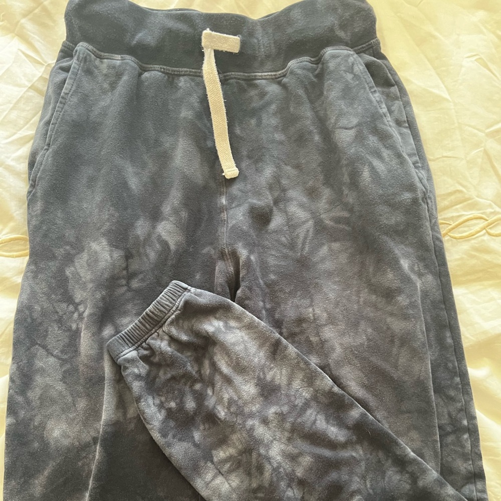 Tie dye sweat pants.